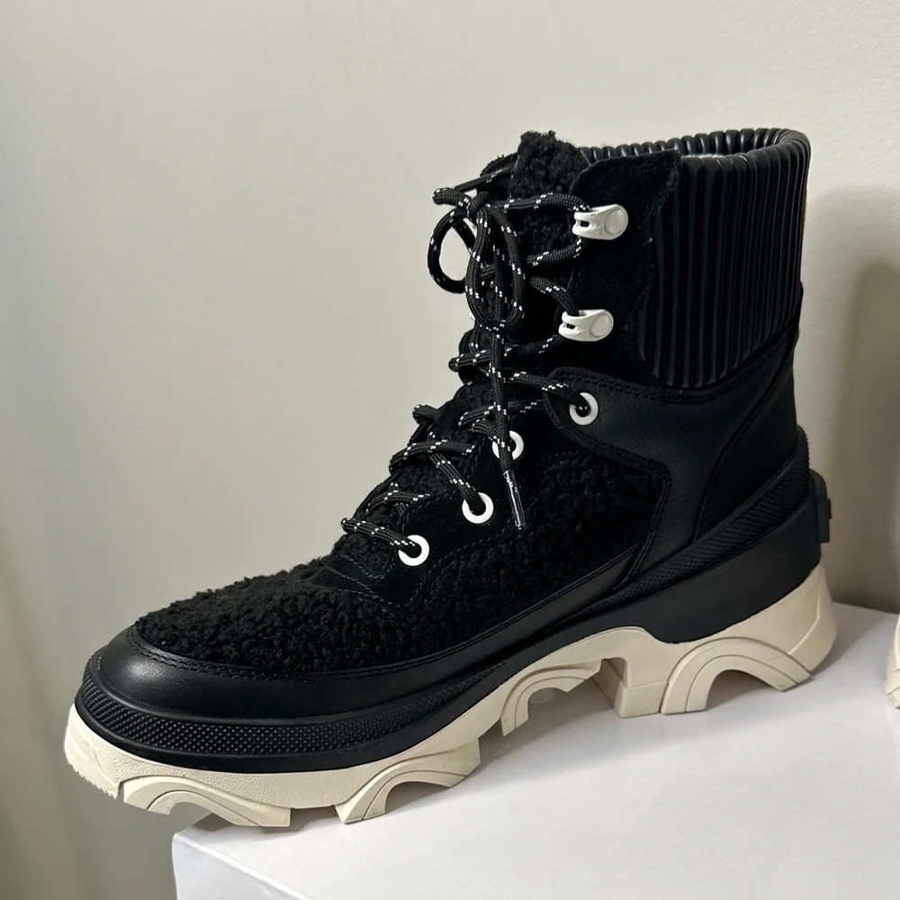 Sorel Brex Black and Cream Winter Boots - Picture 10 of 14